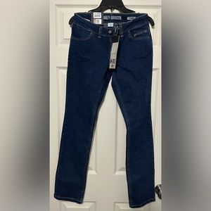 Women’s New Harley Davidson Straight Jeans Size 26 Inseam 30”
